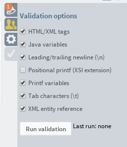 Editor doc list validations