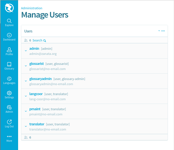 Manage users